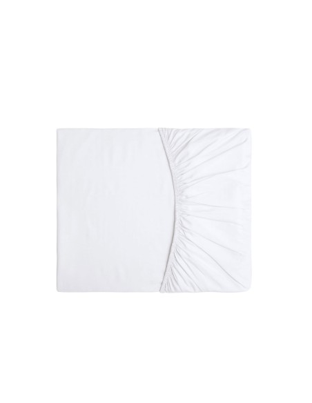 Lençol Elastico QUEEN Branco Algodao Egipcio 200 Fios