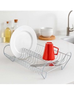 Escorredor de Pratos Louça Copos Aço Cromado 1un 2