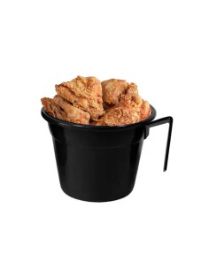 Tigela Cumbuca Pote Vasilha Alça Preto Bar Petisco 500ml