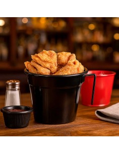 Tigela Cumbuca Pote Vasilha Alça Preto Bar Petisco 500ml 2