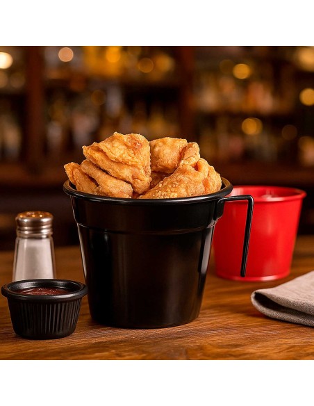 Tigela Cumbuca Pote Vasilha Alça Preto Bar Petisco 500ml