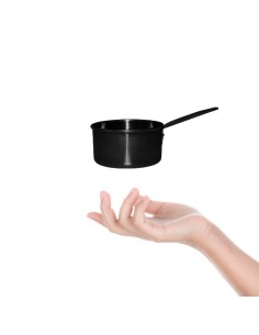 Panelinha Couvert Preto Mini Panela Finger Food Buffet 120ml