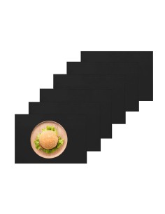 Jogo Americano Preto Dupla Face Sintetico Bar Restaurante...