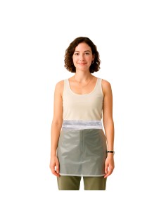 Avental Impermeavel de Cintura Curto Capa Transparente