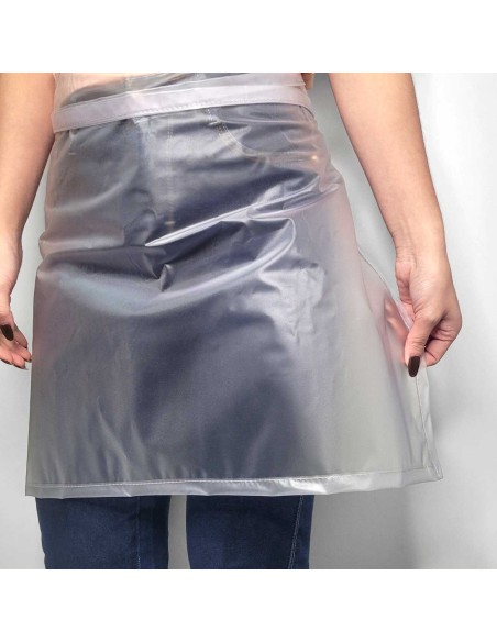 Avental Impermeavel de Cintura Curto Capa Transparente