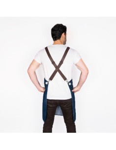 Avental Jeans Profissional Bar Barbearia Restaurante Couro 2