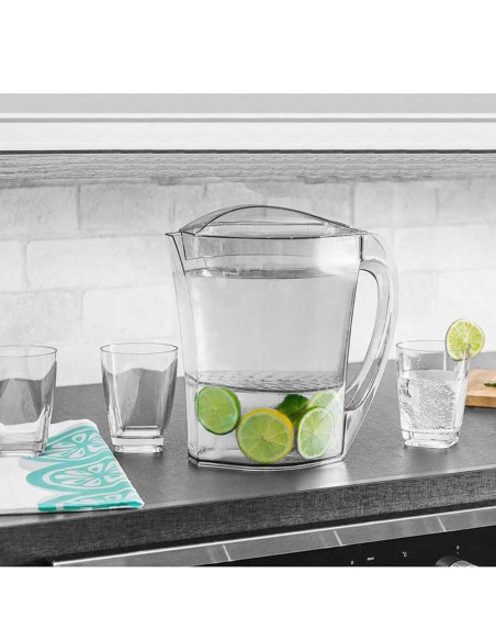 Jarra de Suco Filtro Separador Frutas Transparente PS 3L