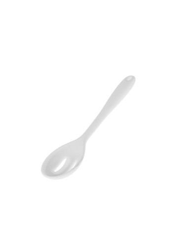 Colher de Silicone Branca Perfurada Escumadeira 1un