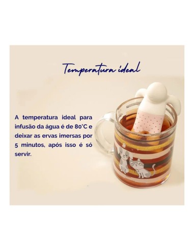 Infusor de Cha Boneco Silicone Reutilizavel...