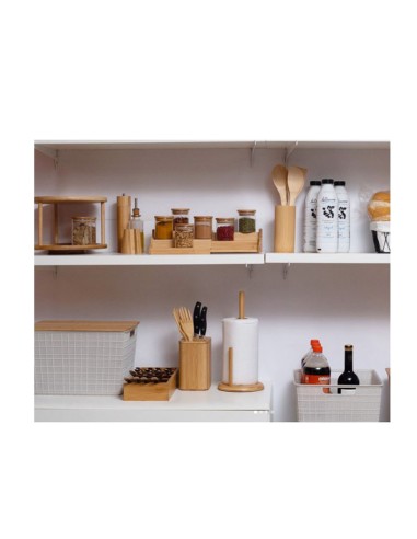 Porta Facas e Utensilios de Bambu Suporte...