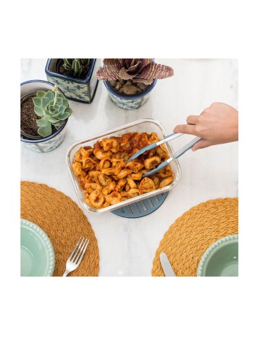 Pegador de Salada Mini Pinça Inox Silicone...