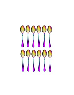 Colher de Sobremesa Furta Cor Inox Inteiro Jogo 12un