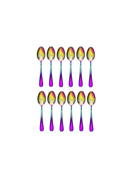 Colher de Sobremesa Furta Cor Inox Inteiro Jogo 12un