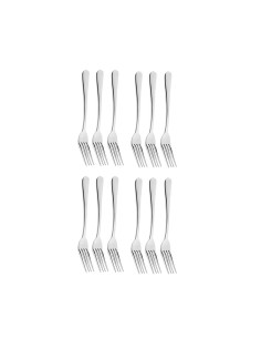 Garfo de Sobremesa Inox Resistente Elegante Elite 12un