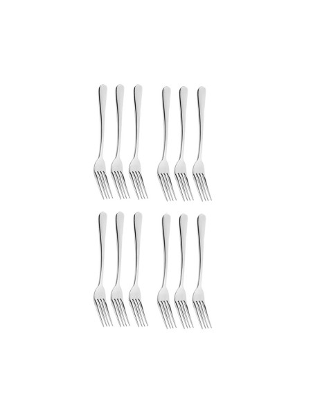 Garfo de Sobremesa Inox Resistente Elegante Elite 12un