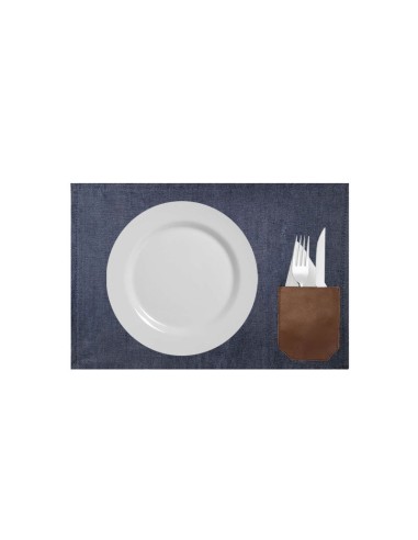 Lugar Americano Jeans Bolso Couro Porta...