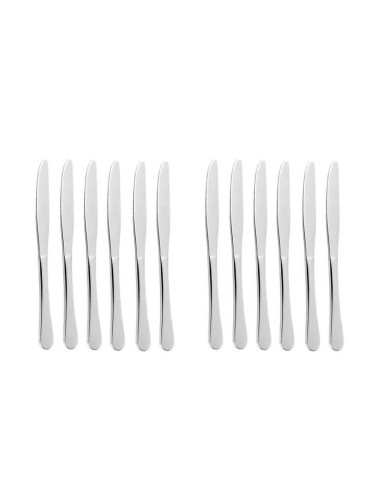 Faca de Sobremesa Aço Inox Resistente Elite 12un