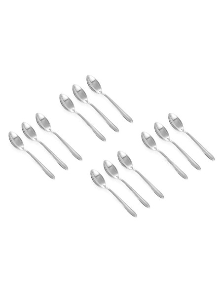 Colher de Sobremesa Colheres Talheres Aço Inox Victoria 12un