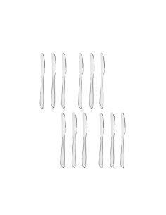 Faca de Sobremesa Jogo Talheres Aço Inox Victoria 12un