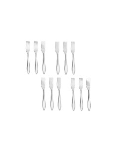 Garfo de Sobremesa Talheres Aço Inox Victoria 12un