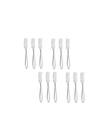 Garfo de Sobremesa Talheres Aço Inox Victoria 12un
