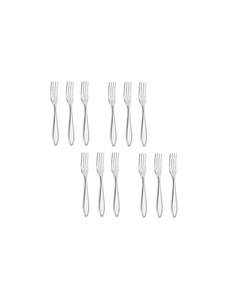 Garfo de Sobremesa Talheres Aço Inox Victoria 12un