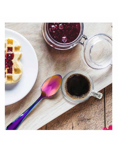 Colher de Cha Furta Cor Aço Inox Colorido Elite...