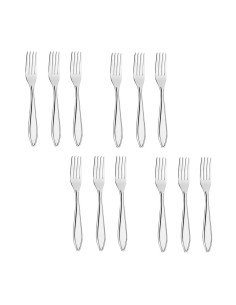 Garfo de Mesa Talheres Aço Inox Victoria 12un