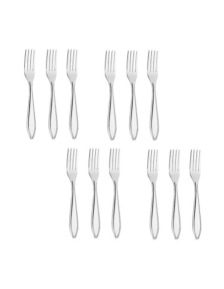 Garfo de Mesa Talheres Aço Inox Victoria 12un