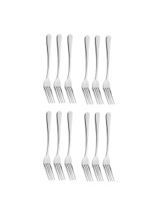 Garfo de Mesa Inox Resistente Elegante Elite 12un