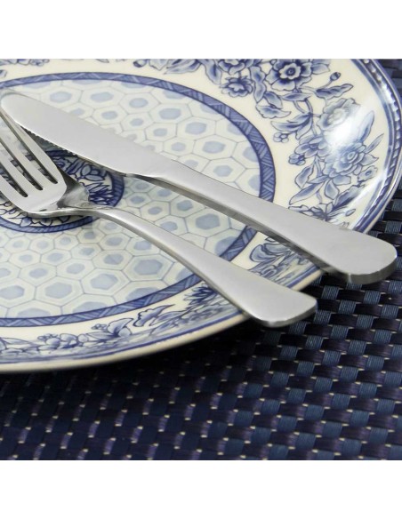 Faca de Mesa Churrasco Inox Resistente Serrilhada Elite 12un