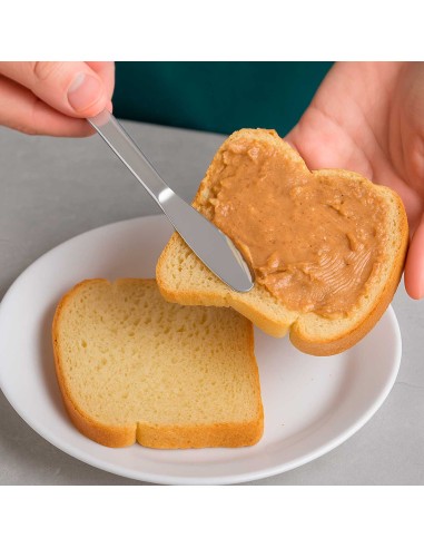 Espatula para Manteiga Jogo Talher Aço Inox 12un