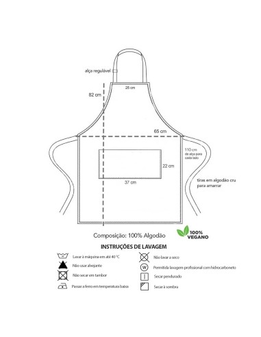 Avental Verde Matte Cha Chef Bar Restaurante...