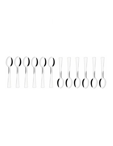 Colher de Cafe Aço Inox Talheres Restaurante Buffet 12un Toronto