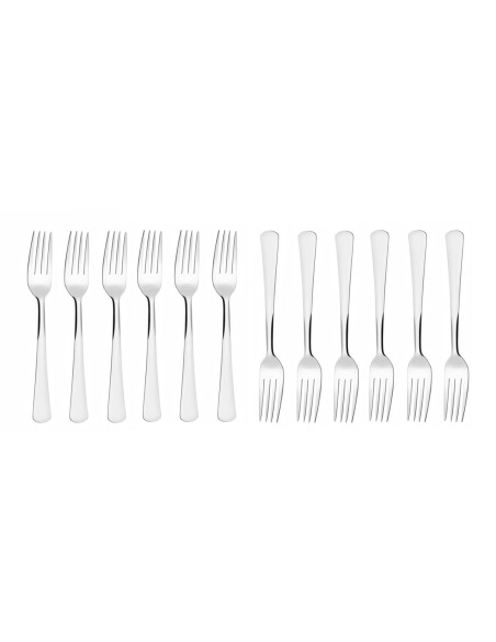 Garfo de Mesa Aço Inox Talheres Restaurante Buffet 12un Toronto