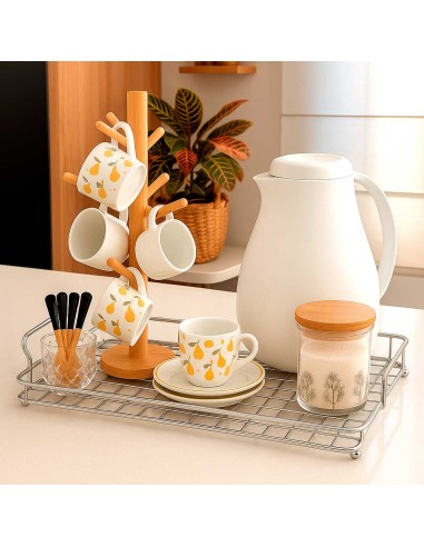 Bandeja Prata Aço Servir Decorar Festa Buffet...