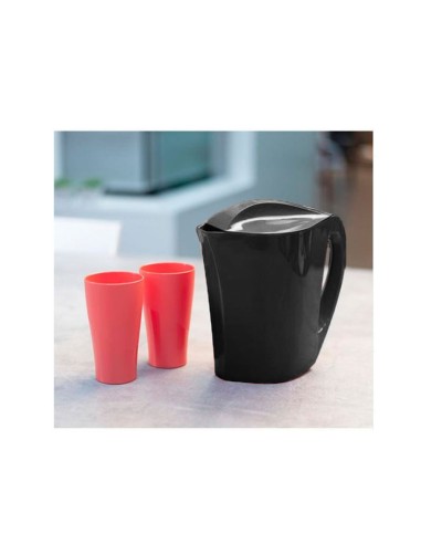 Jarra de Suco Agua com Tampa Preto PS 1,5L