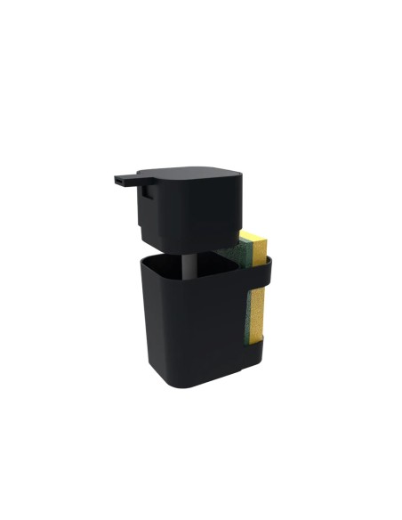 Porta Detergente e Esponja Dispenser de Pia Preto 600ml