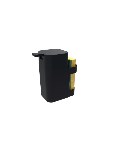 Porta Detergente e Esponja Dispenser de Pia Preto 600ml