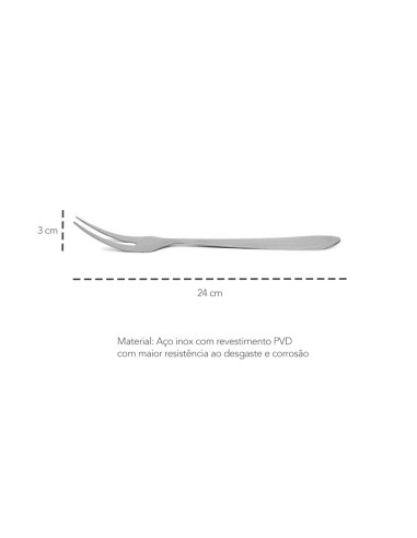 Garfo Trinchante Cobre Rose Gold Utensilio...