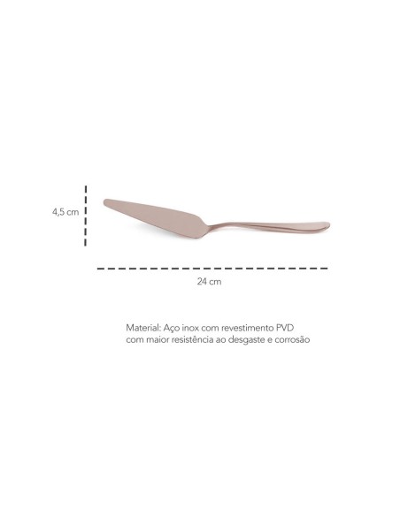 Espatula de Bolo Cobre Rose Gold Utensilio Cozinha Inox