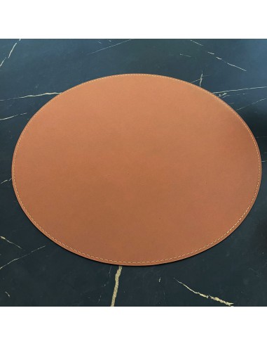 Lugar Americano Redondo Sousplat Marrom Preto...