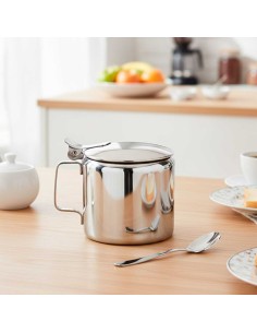 Açucareiro de Inox e Colher Porta Açucar 300gr Cafeteria Bar 2