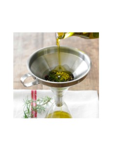 Funil com Peneira Inox Filtro Coador Cha Drinks Molhos 2