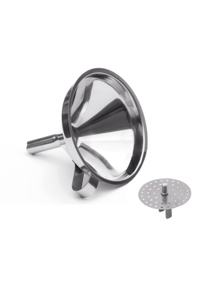 Funil com Peneira Inox Filtro Coador Cha Drinks Molhos