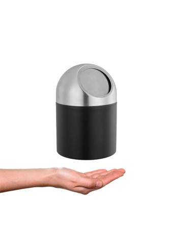 Lixeira de Pia Lavabo Escritorio Mini Inox...