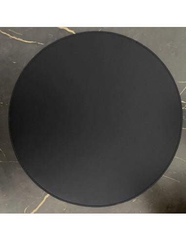 Jogo Americano Redondo Sousplat Marrom Preto...
