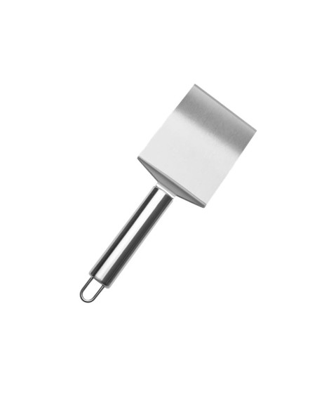 Espatula Burger Bolo Pizza Chapa Angular Inox Curta 25cm