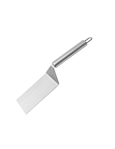 Espatula Burger Bolo Pizza Chapa Angular Inox Curta 25cm