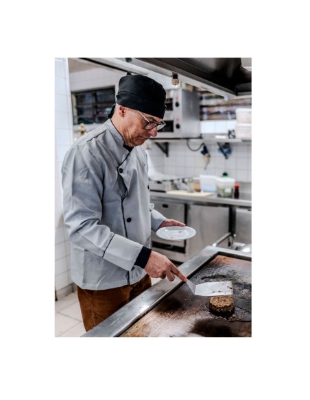 Espatula Burger Bolo Pizza Chapa Angular Inox Curta 25cm